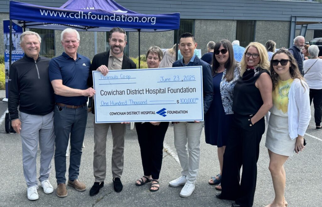 Peninsula Co-op Donates $100,000 to New Cowichan District Hospital